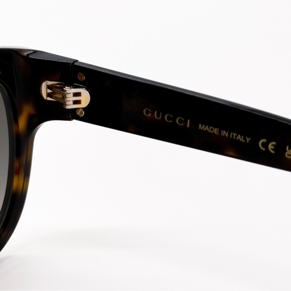 NEW GUCCI GG1409SK 002 ROUND BROWN GREY WOMEN SUNGLASSES GUCCI - Picture 8 of 11
